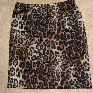 Chico’s Leopard Print Women's Pencil Skirt